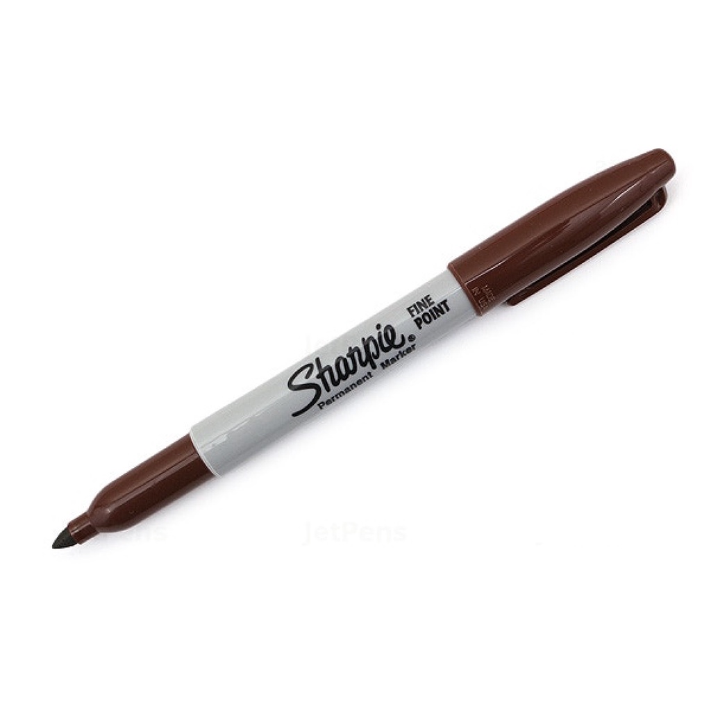 Bút lông dầu viết vẽ trên mọi chất liệu Sharpie Permanent Marker – Fine Point – Màu nâu (Brown)