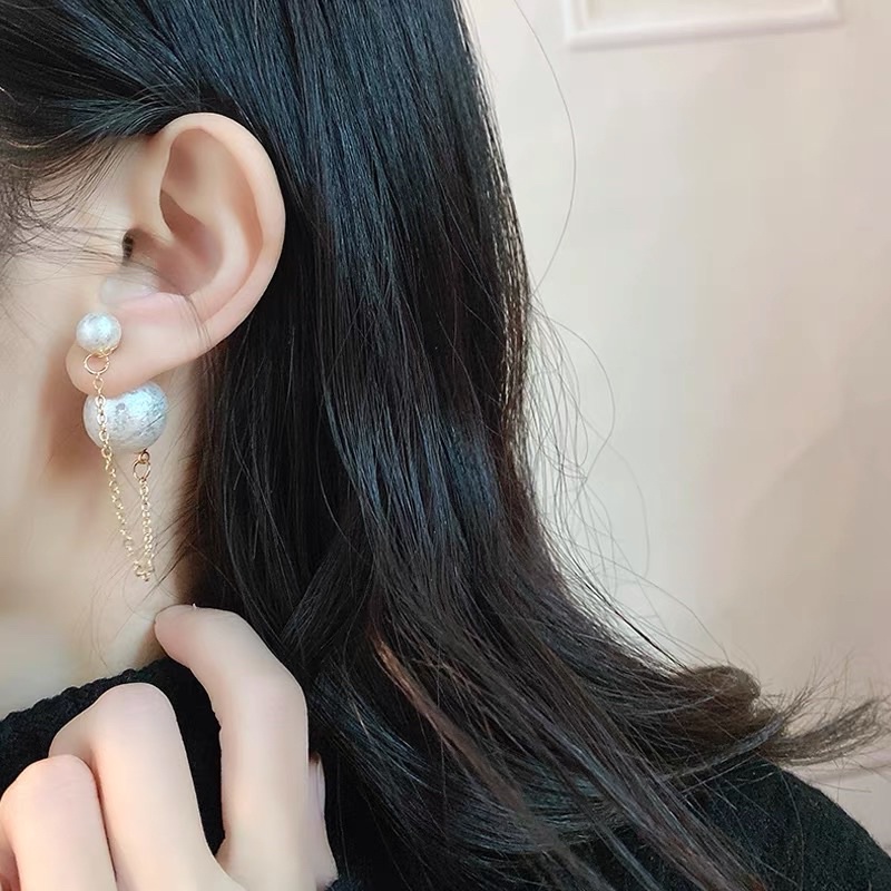 Hoa tai ghim đính hạt cao cấp - Maben