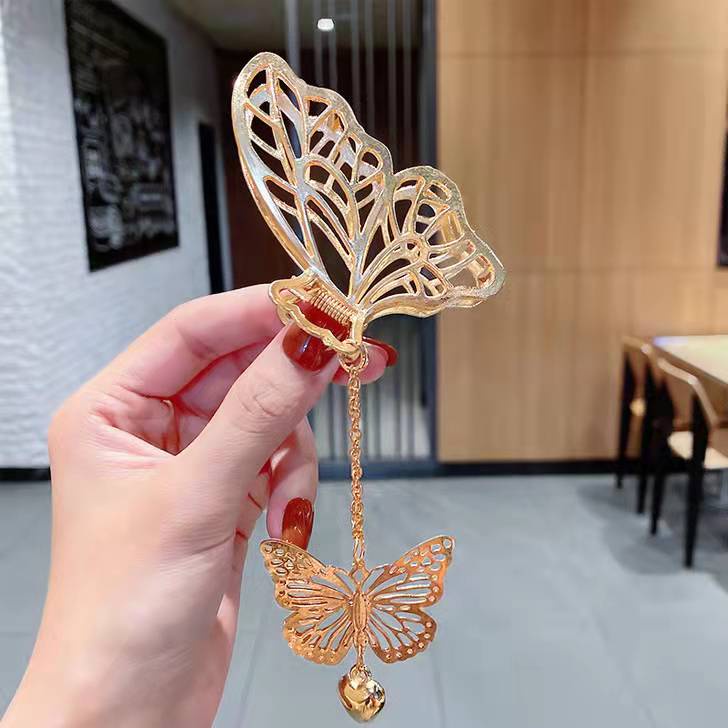Kẹp Tóc Hình Cá Mập / Bướm / Trái Tim Xinh Xắn Cho Bé Gái