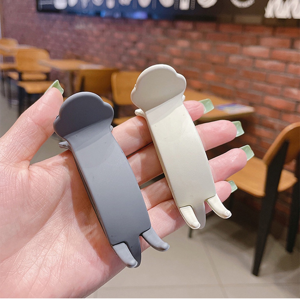 Kẹp Tóc Tròn 8cm Nhám Đơn Giản Thời Trang Hàn Quốc