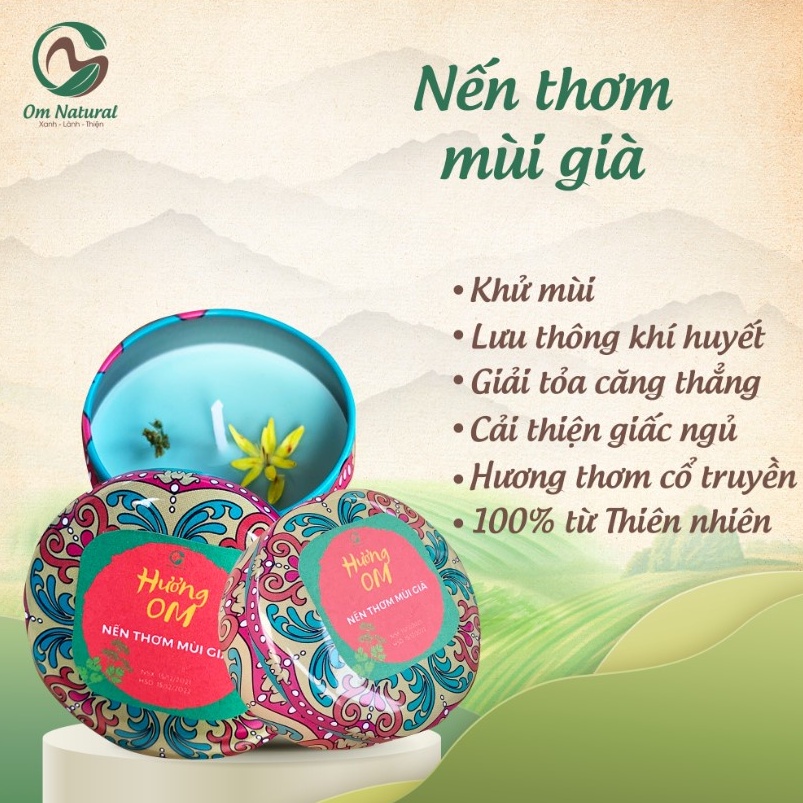 Nến Thơm Mùi Già Hương OM - Mang Tết về nhà