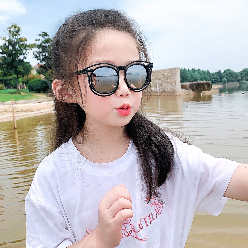 Kính Mát Gọng Tròn Thời Trang Cho Bé