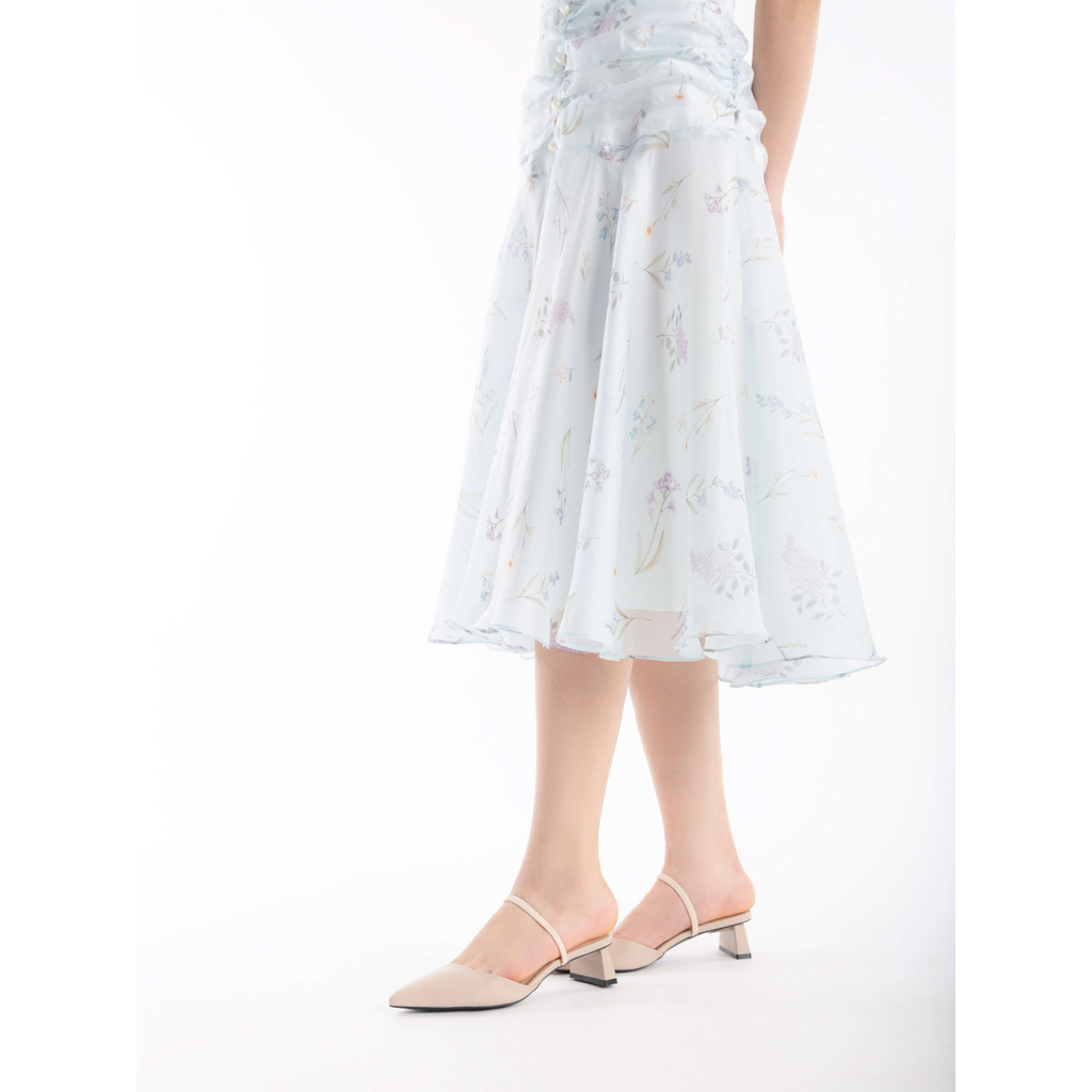 [Mã WABR151A giảm 10% tối đa 30k đơn từ 99k] Giày cao gót 3 phân da mềm quai chun HAPAS - CG3313