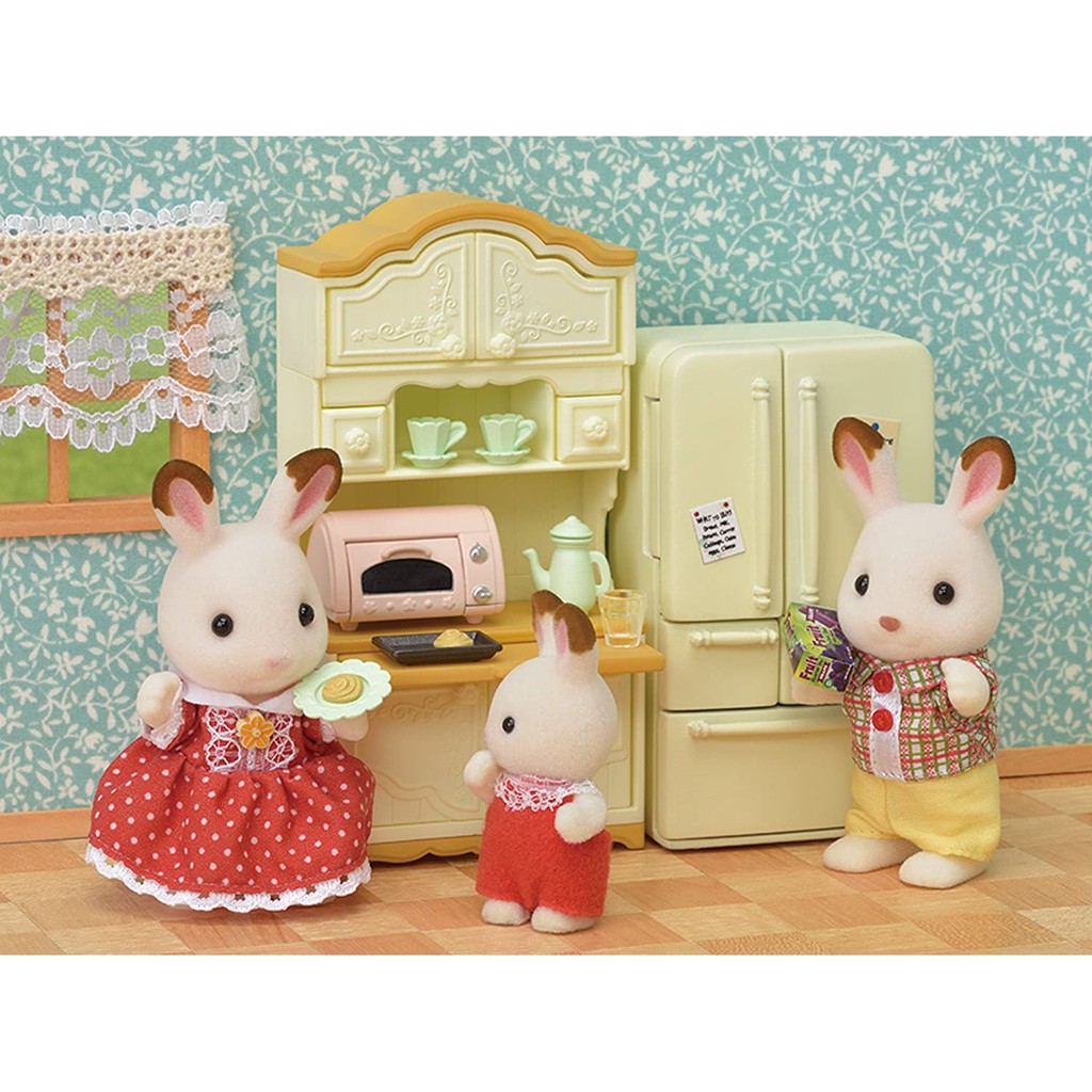 Sylvanian Families Bộ Tủ Ly Cupboard Toaster Set