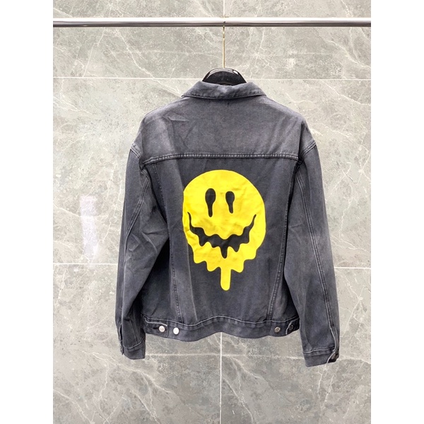 Áo khoác denim, jacket jeans nam màu xám khói của BalenC* cao cấp thời trang