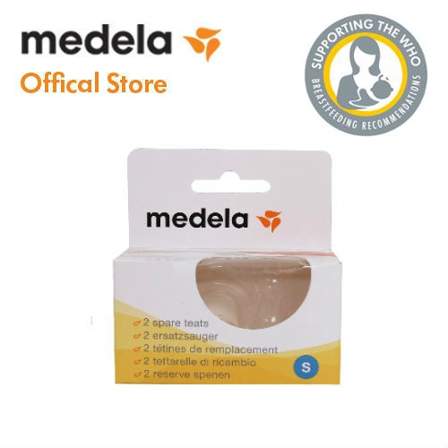 Núm bình sữa | Medela hôp 2 chiếc, chất liệu silicon