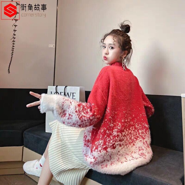 Áo len bông tuyết diện Noel siêu xinh hàng QC dày dặn