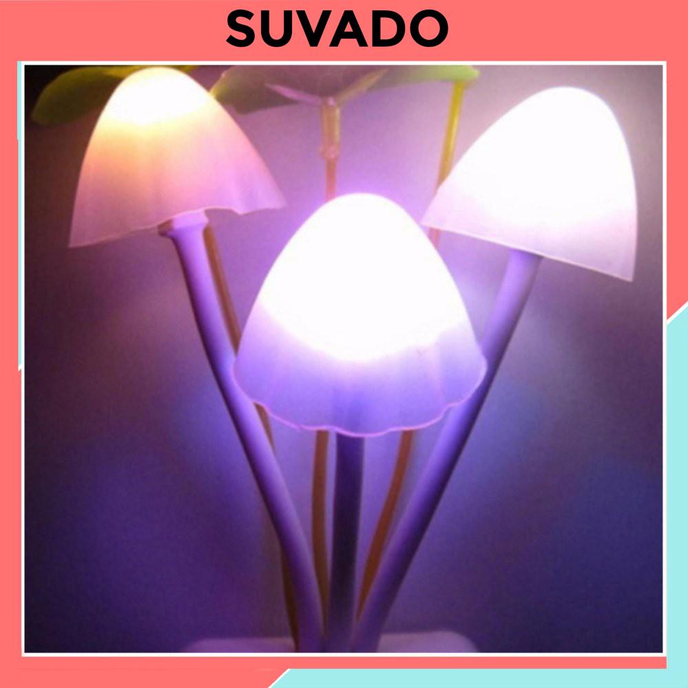 Đèn ngủ Đẹp cảm ứng ánh sáng thông minh bình hoa hình nấm dễ thương trang trí  Lamp154 SUVADO