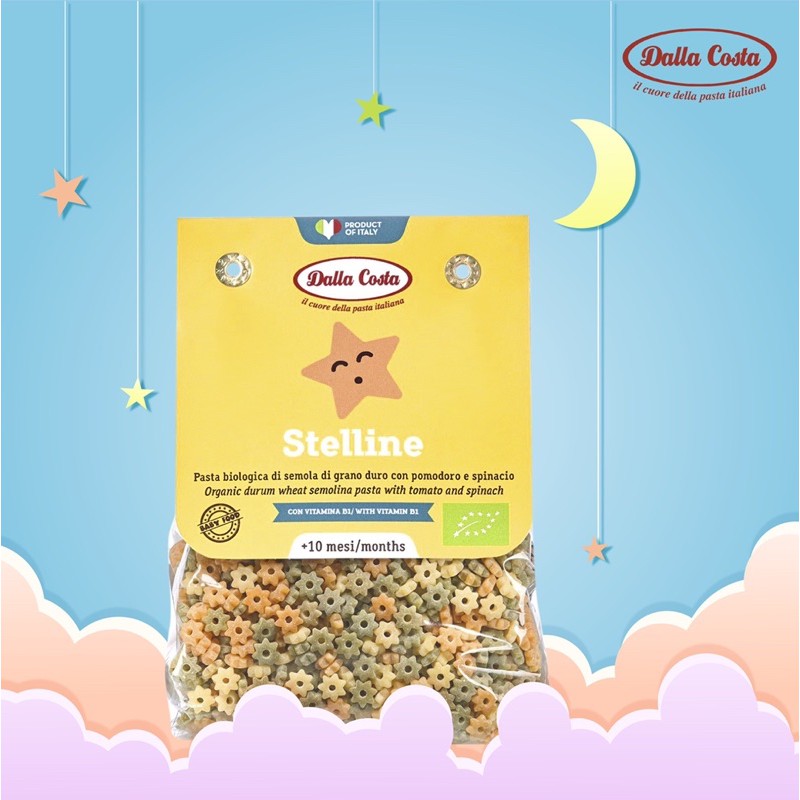 Nui sao hữu cơ cho bé ăn dặm Dalla Costa 200gr
