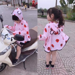 Áo choàng chống nắng cho bé gái