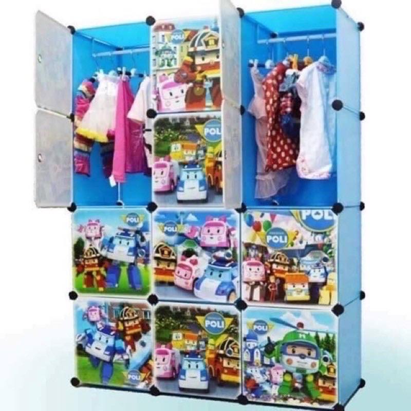 TỦ QUẦN ÁO NHỰA GHÉP 12 Ô THÂN SÂU 47cm. Tặng 2 treo đồ.