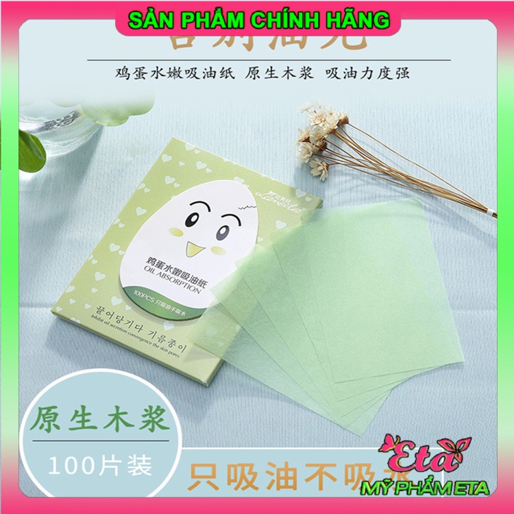 Giấy thấm dầu LAMEILA ngăn ngừa mụn màu xanh lá