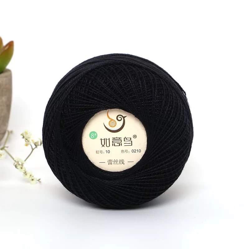 Len sợi cotton ngọc trai (ruy)