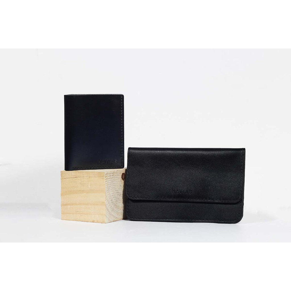 MOMO &amp; VENUMI HAVIAS couple ví unisex thời trang da bò thật nhập khẩu 100%