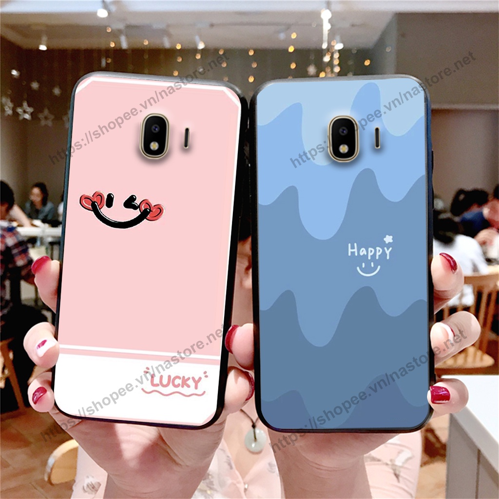Ốp lưng Samsung J2 Pro / J2 Core / J2 Prime / J4 mặt cười, họa tiết caro đơn giản đẹp cute