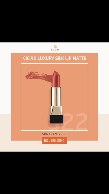 Son Ciciro Luxury Silk Lip Matte