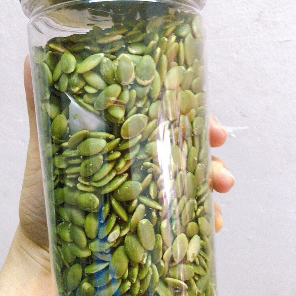 Nhân hạt bí xanh đã tách vỏ Ấn Độ  hộp 500gram dihu food