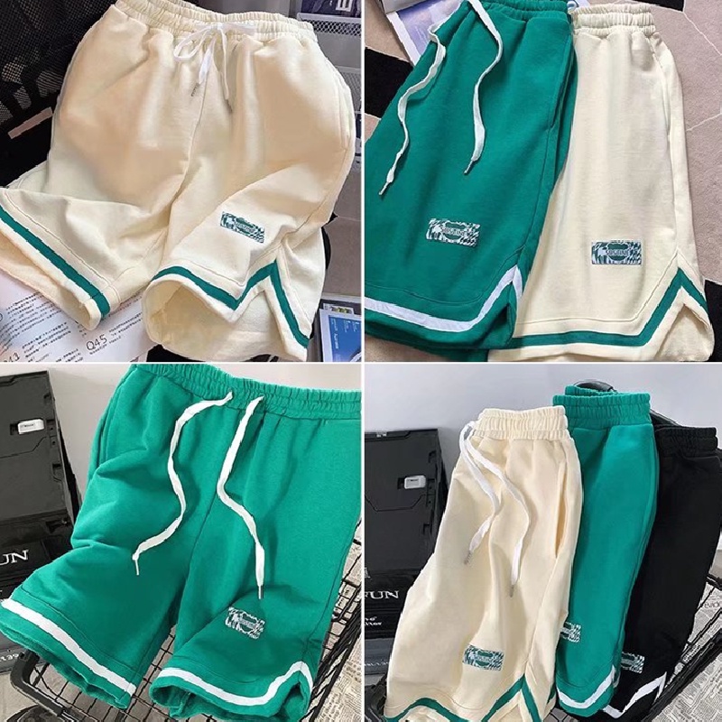 Quần Short Nam In Chữ Phong Cách Hip Hop Năng Động