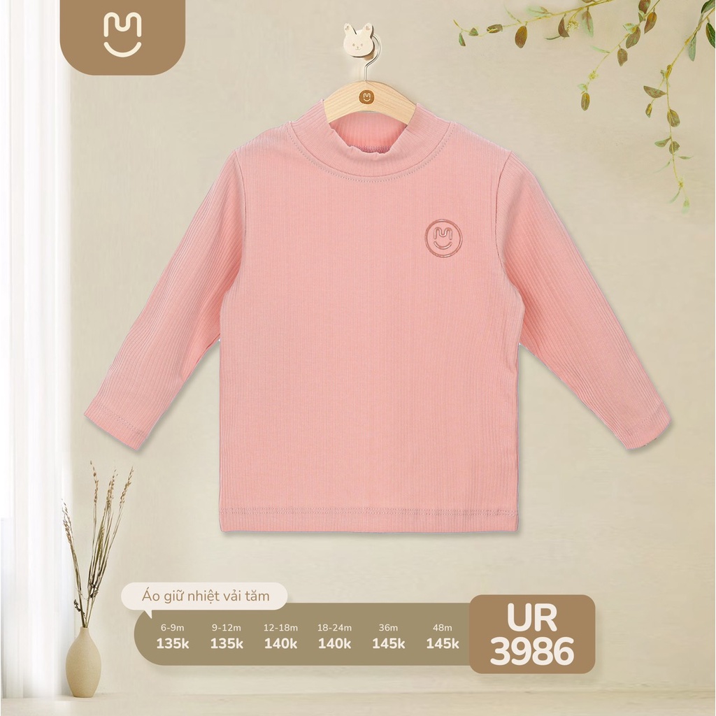 Quần / Áo Giữ Nhiệt Cổ Cao 3 phân Cotton Tăm UalaRogo cho bé 6 tháng đến 4 tuổi