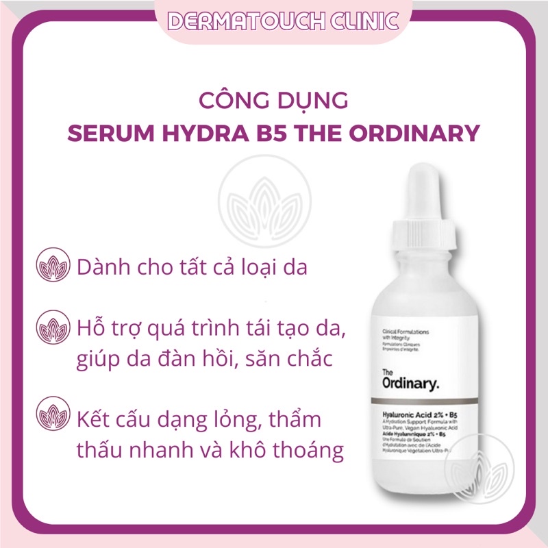 ✅[Chính Hãng] Serum The Ordinary Hyaluronic Acid 2% + B5 cấp ẩm phục hồi da (30ml)