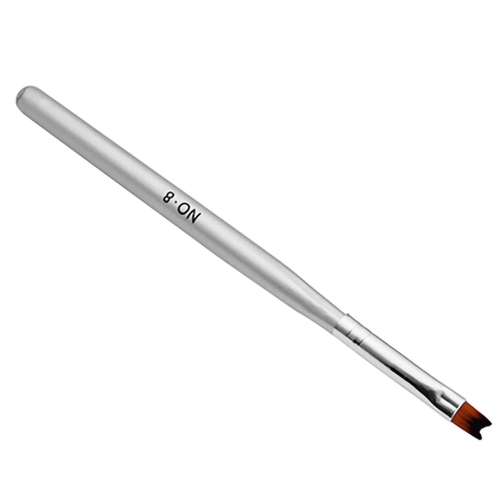 Cọ Trang Trí Móng Tay Nghệ Thuật Bằng Gỗ Đầu Nửa Mặt Trăng Mềm Mại