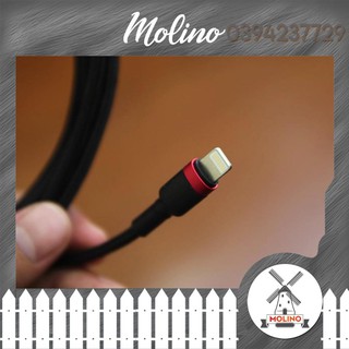 Cáp sạc Baseus Cafule Lightning cho iPhone/ iPad ( 2.4A, Sạc nhanh, Siêu bền)