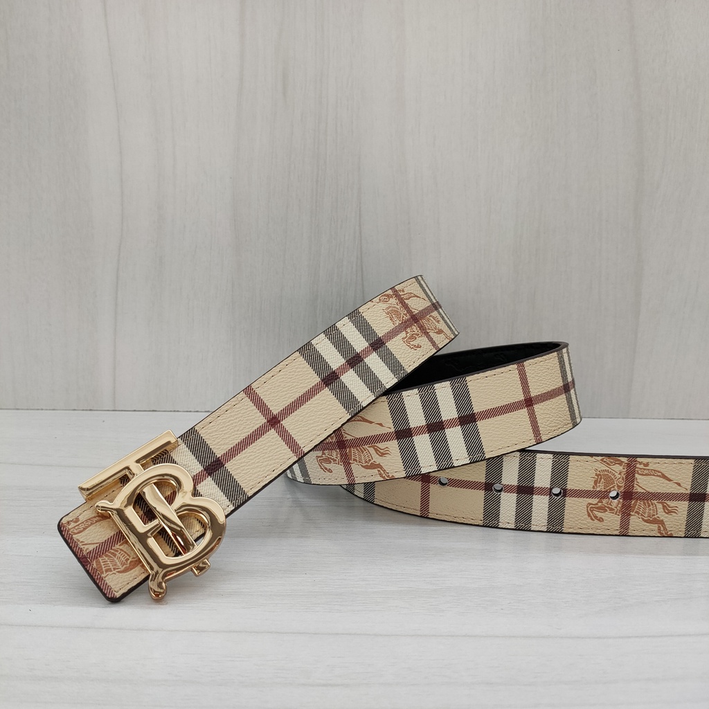 Hàng Sẵn Sàng! Burberry! Thắt Lưng Chất Liệu Da Bò Kiểu Dáng Đơn Giản Thời Trang Dành Cho Cả Nam Và Nữ
