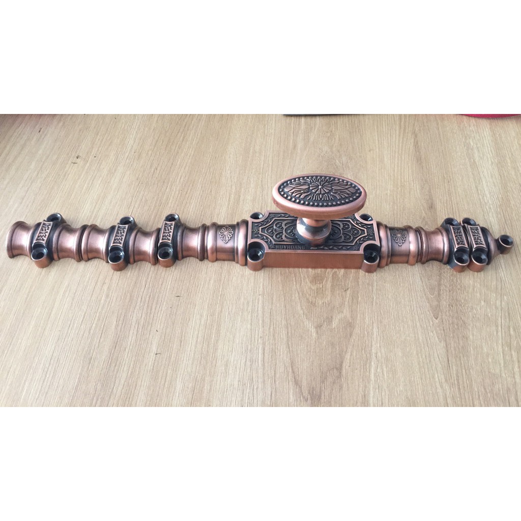 Bộ Ổ Khóa Clemon Huy Hoàng EX02 Màu Gỗ Đã Bao Gồm 2 Thanh 1m5