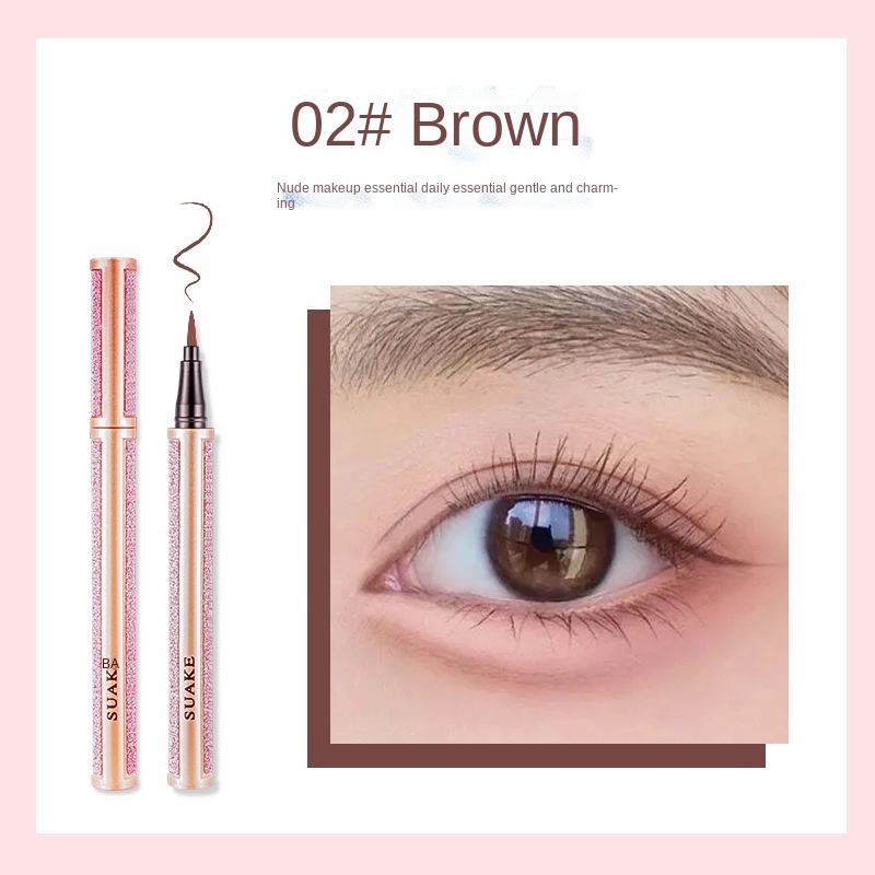 Kẻ Mắt Dạng Lỏng Màu Đen Nhanh Khô Chống Thấm Nước Và Mồ Hôi Không Bị Nhòe Suake S1BKM 100