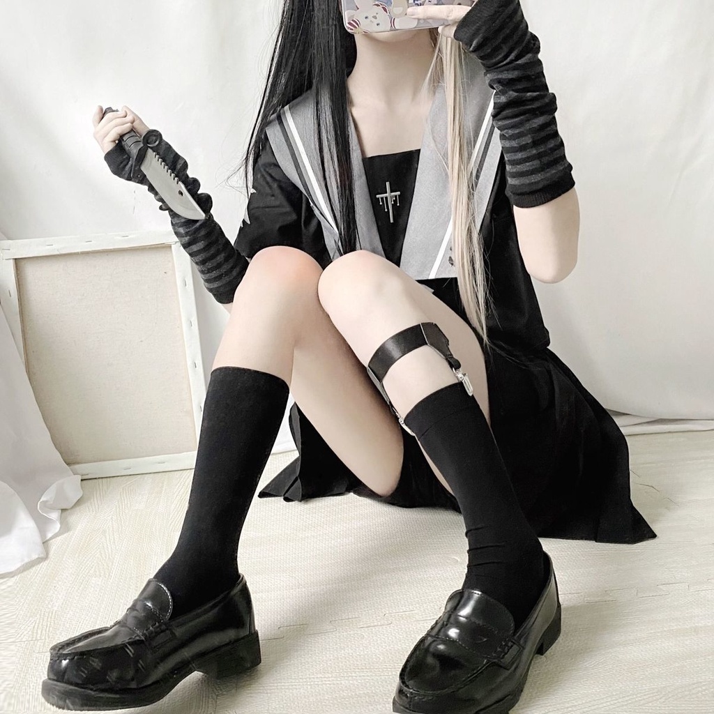 Choker đùi / Dây đùi kẹp tất/ Nịt kẹp giữ tất jk - lolita - cosplay SM11