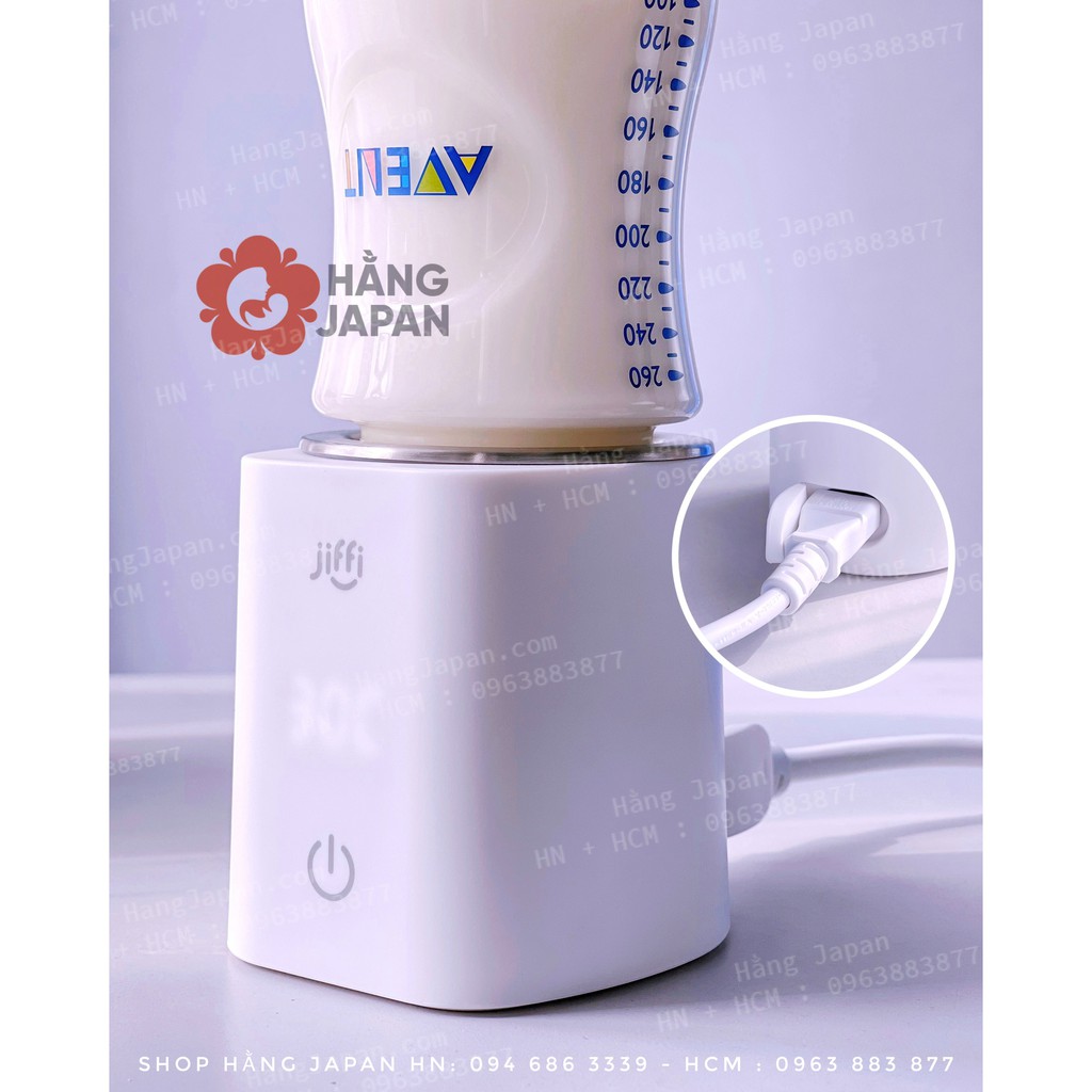 Máy hâm sữa cầm tay JIFFI 4.0 New, kiêm đun nước pha sữa bảo hành chính hãng 1 năm