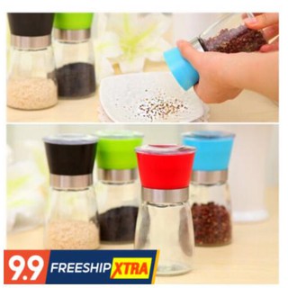 {RẺ NHẤT SHOPEE} Lọ xay tiêu thủy tinh mini cầm tay tiện lợi