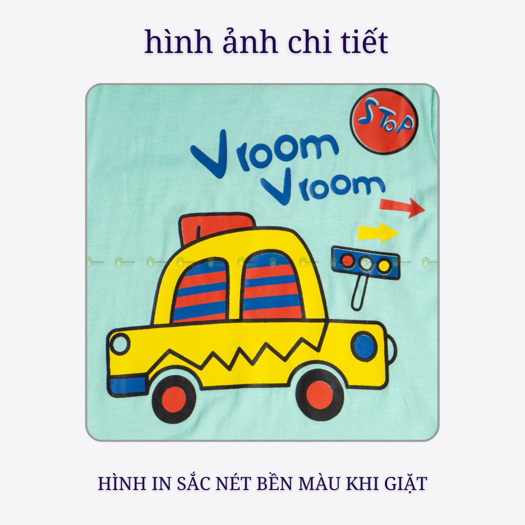 Bộ Cộc Tay Cho Bé Trai, Bé Gái MinkyMom Vải Thun Lạnh Hoạ Tiết Hươu Cao Cổ, Bộ Quần Áo Trẻ Em Mặc Nhà MKM2227