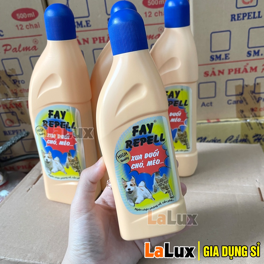 FAY REPELL Xịt Đuổi Chó Mèo Chai 400 / 200 ML - Xịt Ngăn Chặn Chó Mèo Phóng Uế - Tinh Dầu Xua Đuổi Chó Mèo Lalux