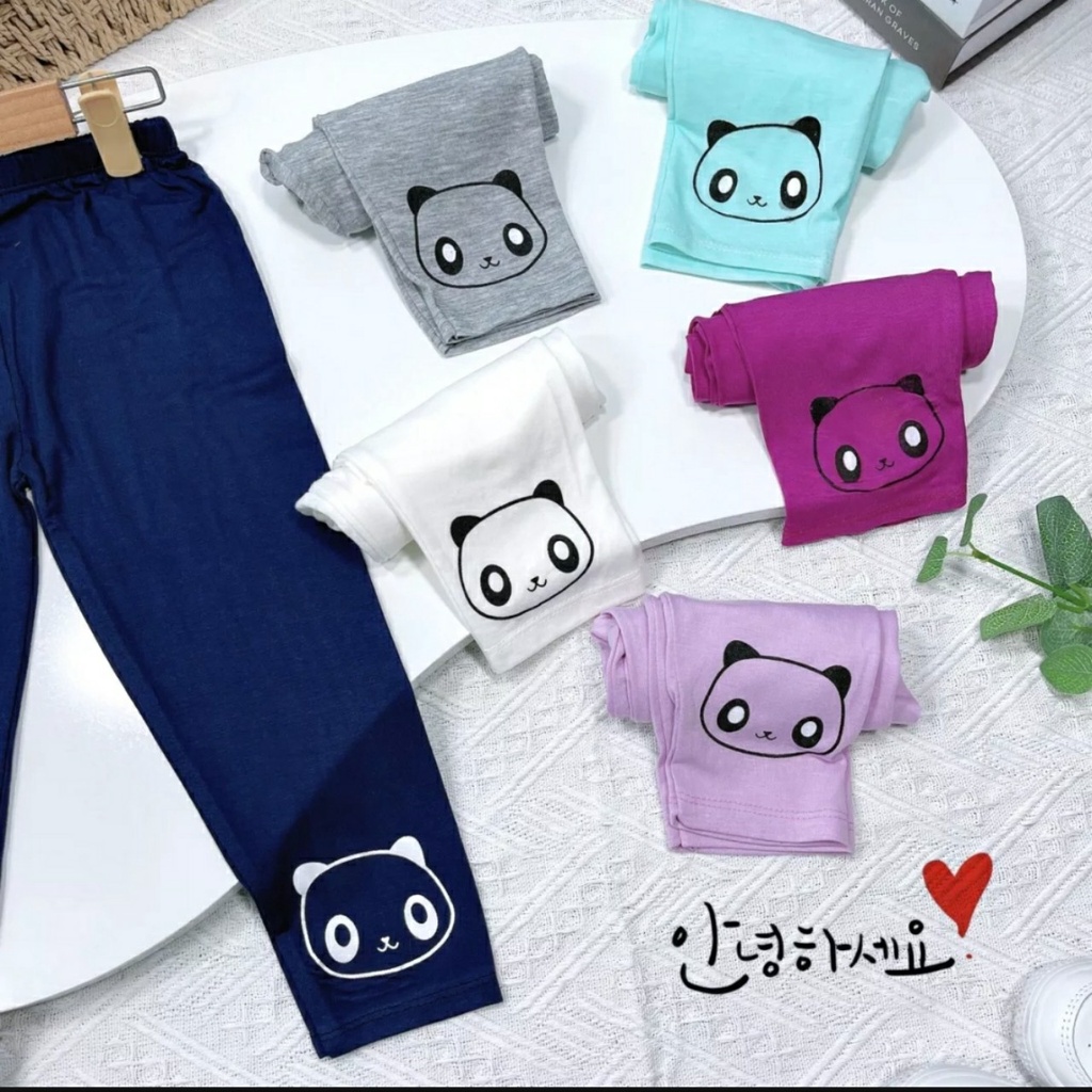 Quần legging dài họa tiết xinh xắn cho bé gái 7-25kg