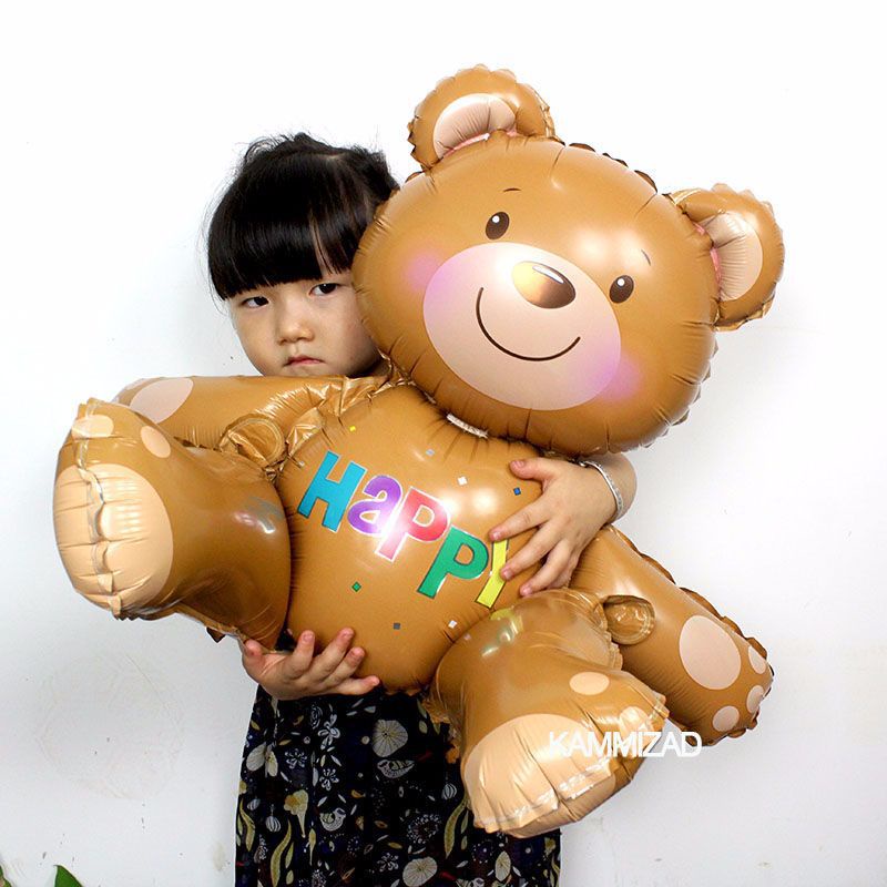Bong Bóng Hình Gấu 3D Dễ Thương Dùng Trang Trí Tiệc Sinh Nhật