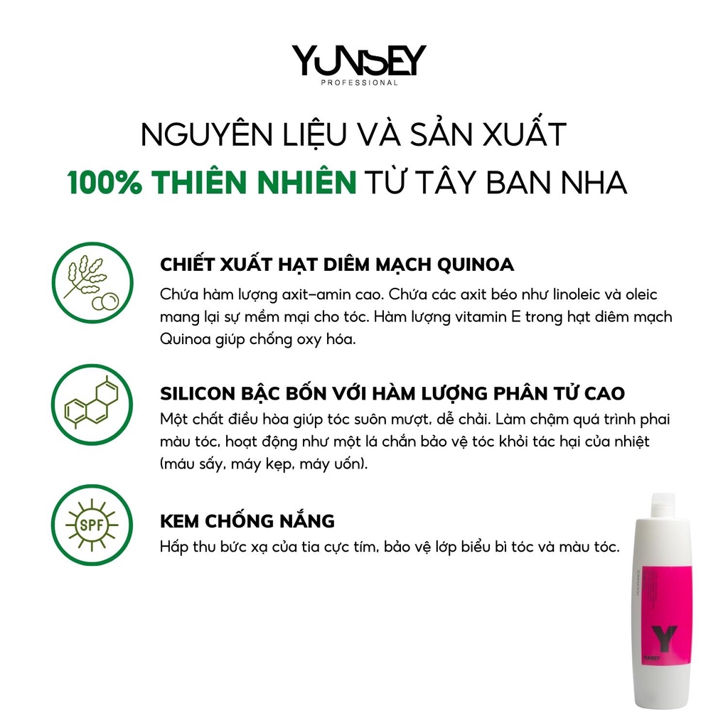 Dầu Gội Giữ Màu Tóc Nhuộm Yunsey Color Protection 1000Ml