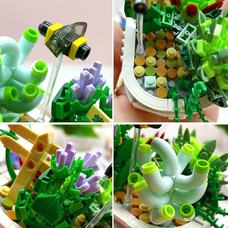 Xếp hình hoa Cây Sen Đá mini-1660