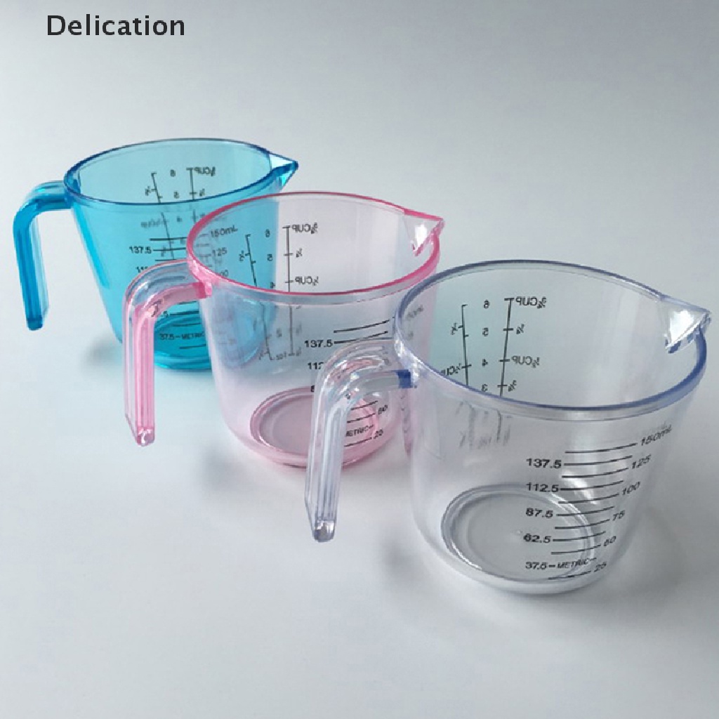 Cốc Đong Bằng Nhựa Trong Suốt 150ml Có Tay Cầm Tiện Dụng