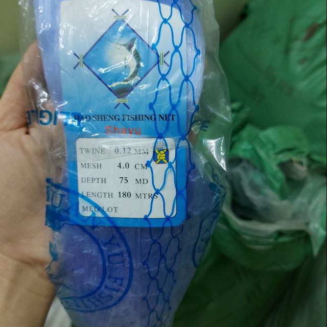 Lưới cá nhọn cao cấp (lưới 1 cá) 75 mặt , cước 0.12mm