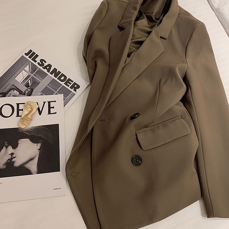 Áo Khoác Vest Màu Đen Phong Cách Hàn Quốc Thời Trang Xuân Thu 2022