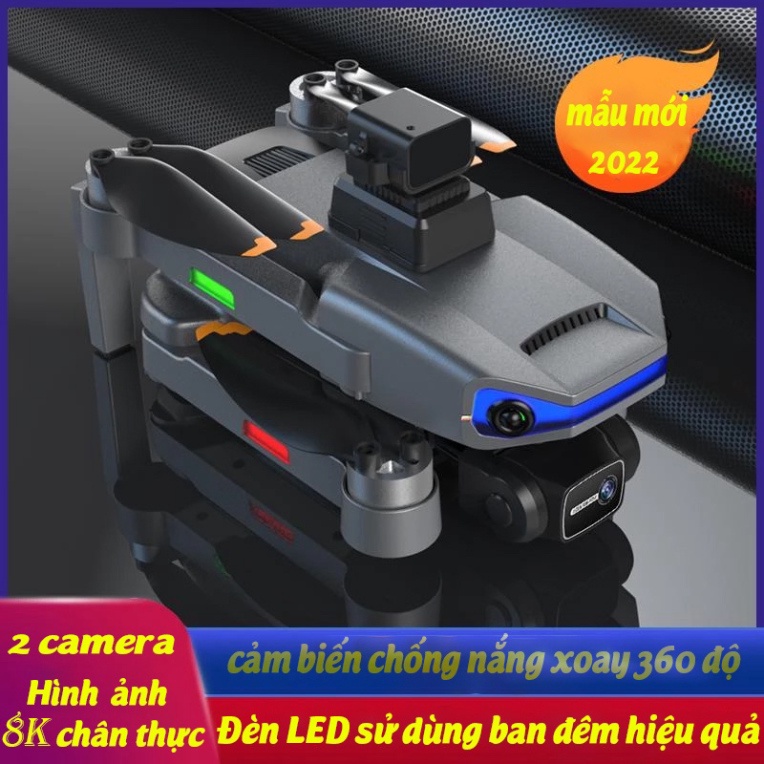 Flycam Giá Rẻ Mini Drone Camera 8K AE3 Max Bay 30 Phút, Tầm Xa 5000m, Động Cơ Không Chổi Than, Cảm Biến Va Chạm...