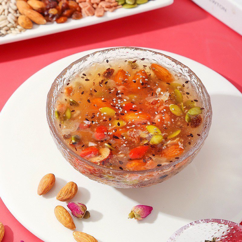 Bột Củ Sen Hoa Hồng Dưỡng nhan Meizhoushike hộp 500gr (Hồng đậm M11)