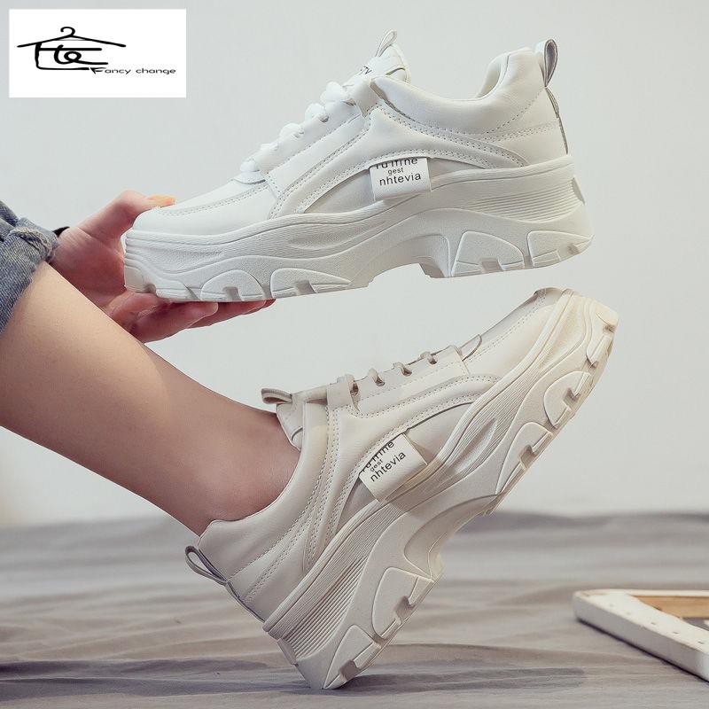 Giày Thể Thao Da Thời Trang Xuân Thu Hàn Quốc Dành Cho Nữ