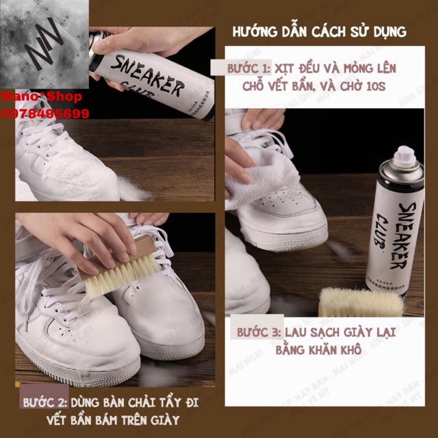 Chai Xịt Bọt Tuyết Vệ Sinh Giày Sneaker Club