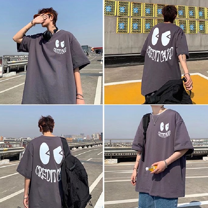 Áo Thun Tay Ngắn Dáng Rộng In Chữ Phong Cách Hip Hop Thời Trang Mùa Hè Cho Nam Và Nữ Size M-8XL