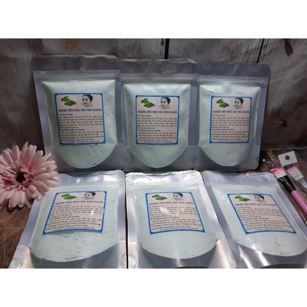 1kg Bột Mask Dẻo Bạc Hà Trà xanh handmade