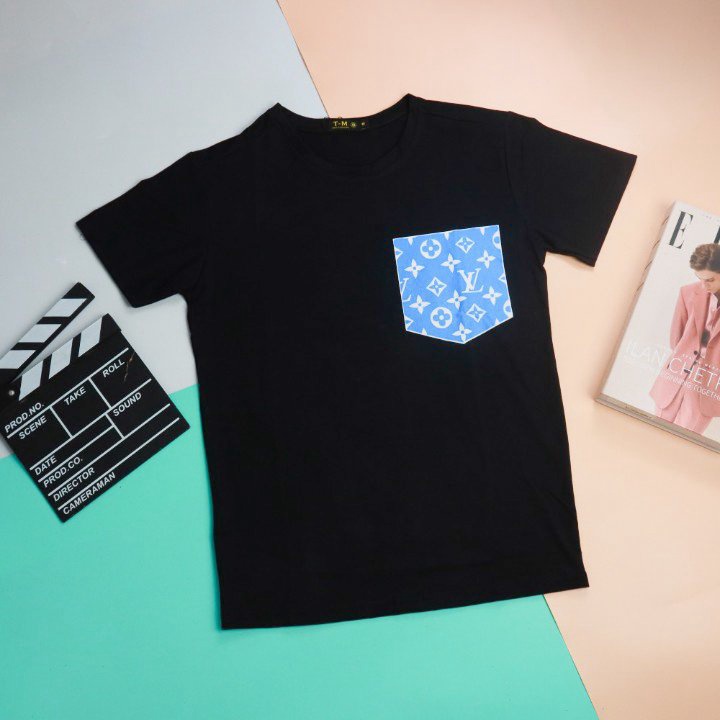 (FREE SHIP) ÁO THUN NAM CỔ TRÒN PHỐI TÚI MÀU XANH PHÁ CÁCH PHONG CÁCH MỚI VLTN SHOP