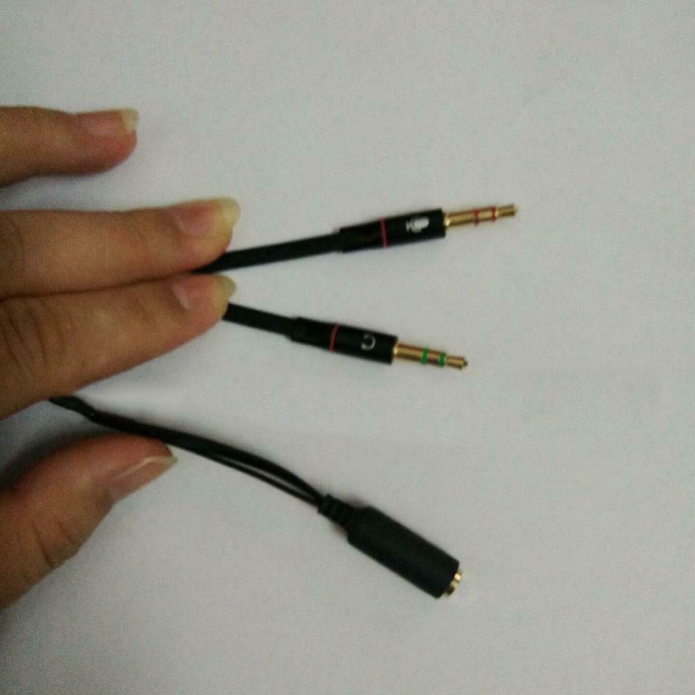 Dây Cáp Âm Thanh Chữ Y Chuyển Đổi Từ Ổ Cắm 3.5mm Sang 2 Đầu Cắm Cho Pc P2T1 | BigBuy360 - bigbuy360.vn