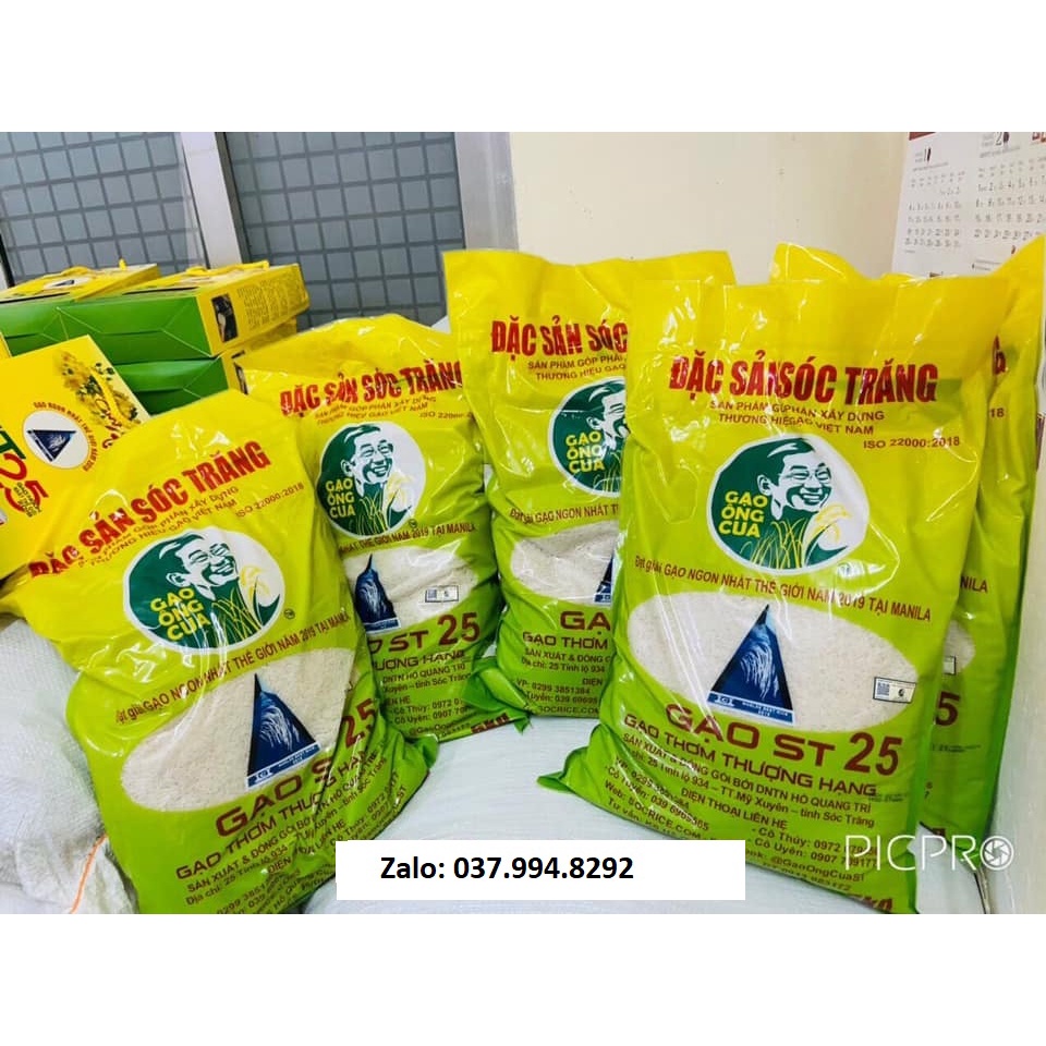 Gạo ST25  Gạo st 25 soc trăng thơm dẻo